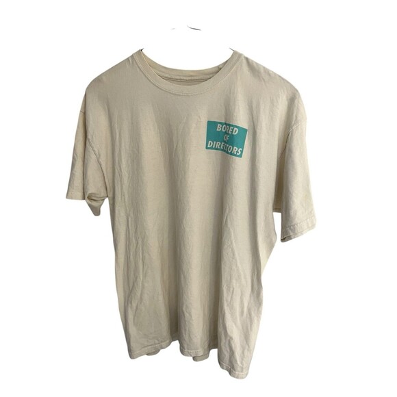 Bored of directors men's XL double-sided cream t shirt - Picture 1 of 6